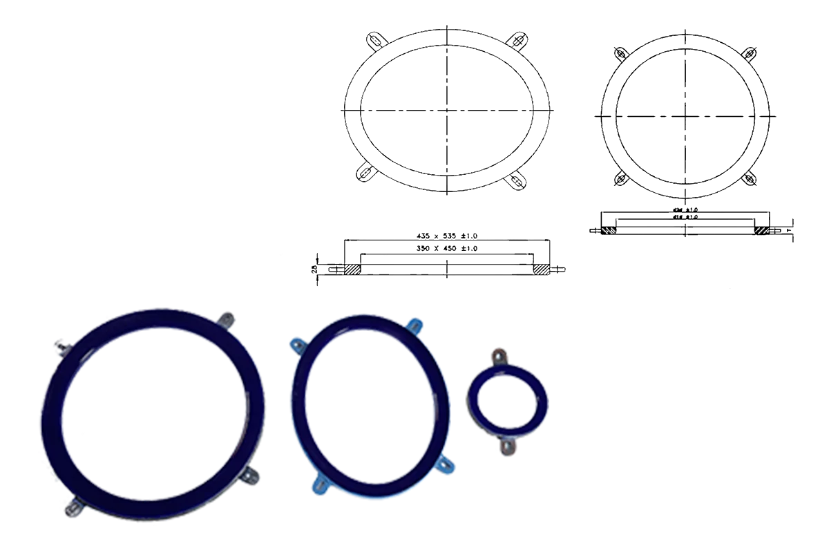 MS Glass Lined Protection Ring - Glasskem