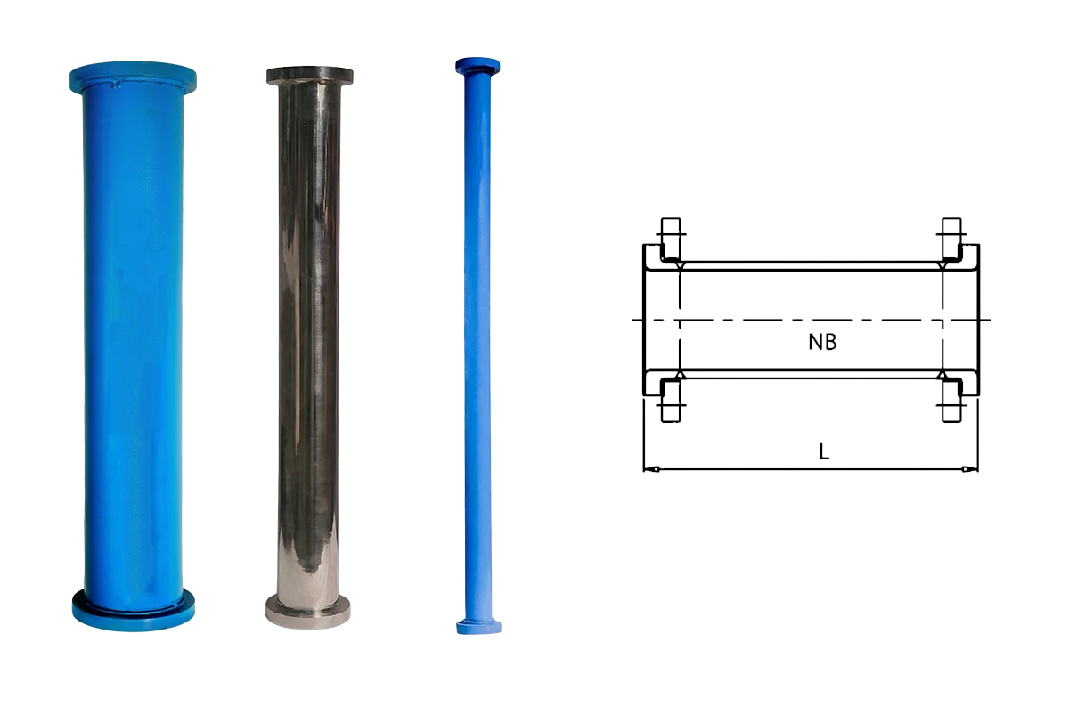 MS Glass Lined Pipe 2D Structure - Glasskem